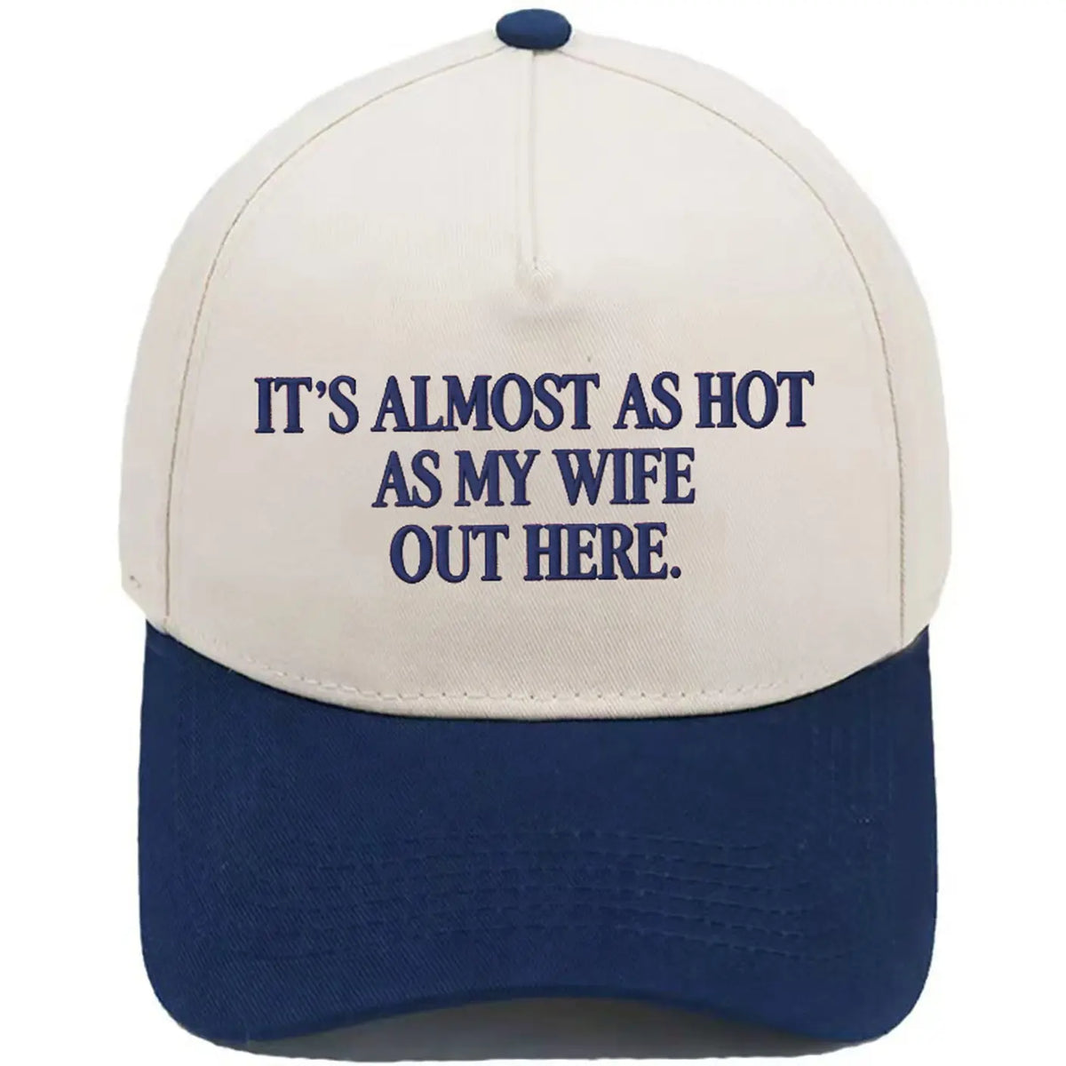 Women's Funny "Almost As Hot As My Husband" Embroidered Cool Hat - Retro Aesthetic 2-Tone Snapback, Casual Baseball Cap with Designs, Camo Graphic Summer Party Statement Cap, Gifts for Women