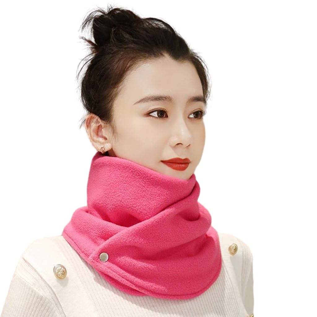 Winter Scarf for Men Woman Fleece Thick Bandana Knitted Warm Scarf Women Neck Warmer Thick Handkerchief Ski