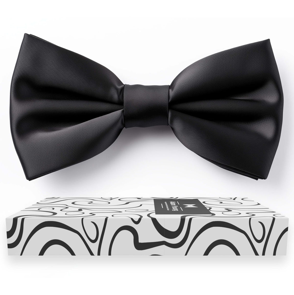 Adam Young Men's Bow Ties Pre-Tied Style Formal Satin Classic Bowtie for Tuxedo Faux Silk