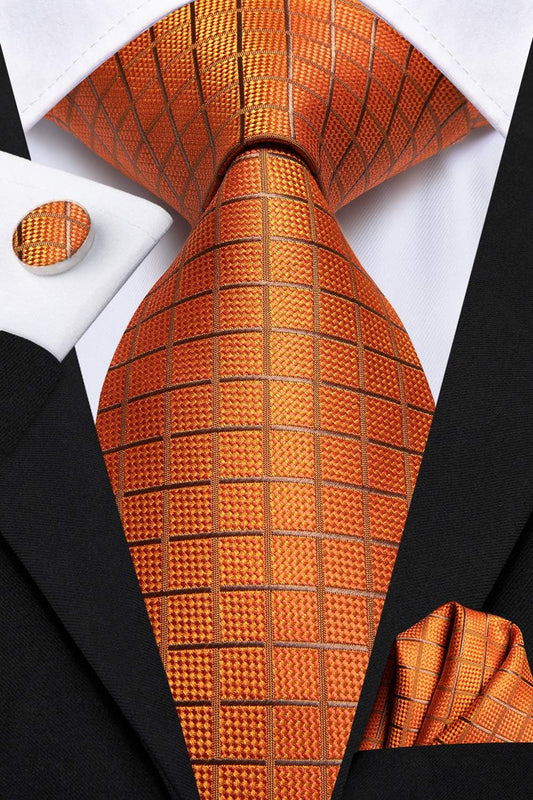 5Pcs Mens Solid Tie Satin Bowtie Lapel Pin Handkerchief Cufflink