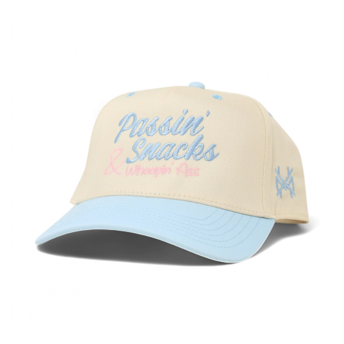 Passin' Snacks & Whoopin' A** Premium Trucker Hat