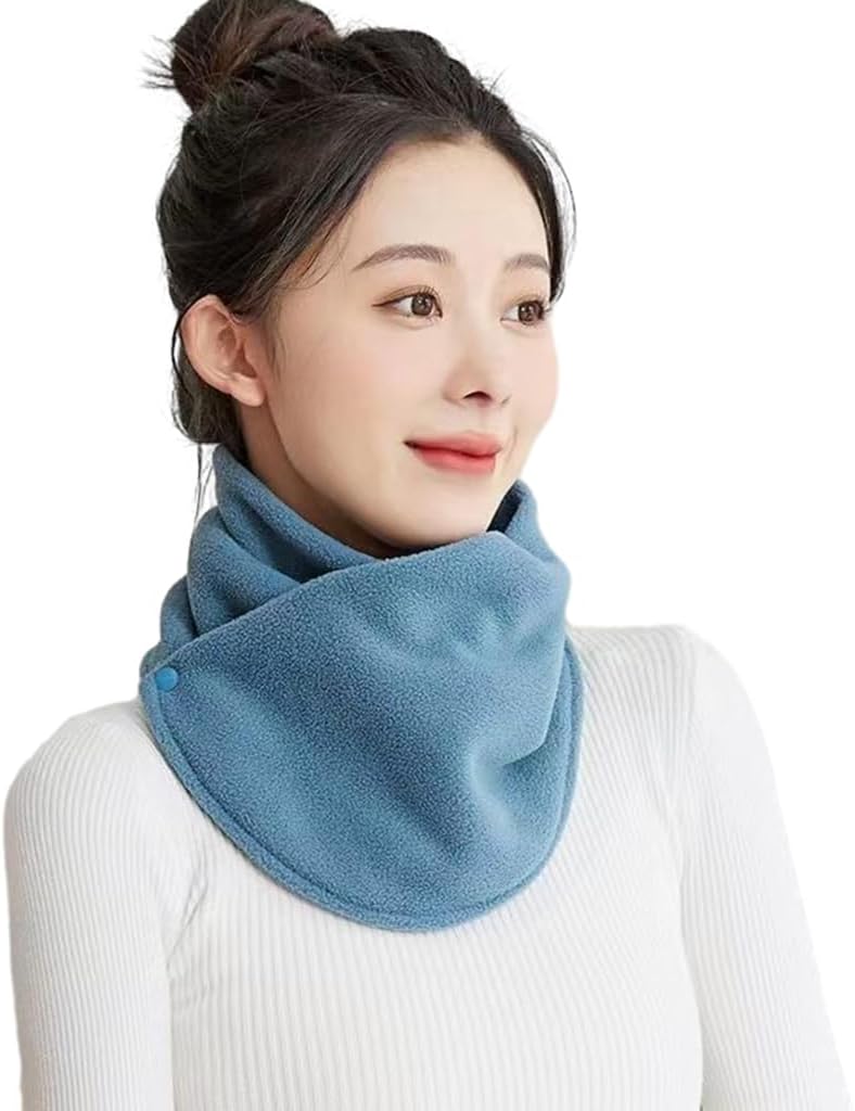 Winter Scarf for Men Woman Fleece Thick Bandana Knitted Warm Scarf Women Neck Warmer Thick Handkerchief Ski