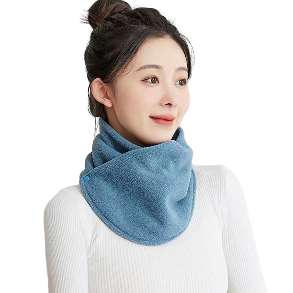 Winter Scarf for Men Woman Fleece Thick Bandana Knitted Warm Scarf Women Neck Warmer Thick Handkerchief Ski
