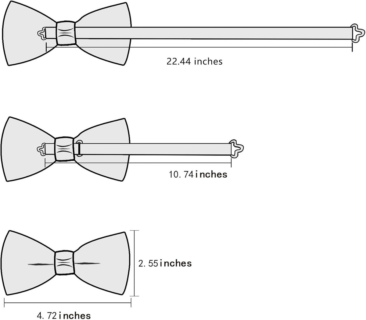 YOHOWA Bow Tie Set Men Paisley Pre-tied Silk Bowties with Gold Drilled Ring