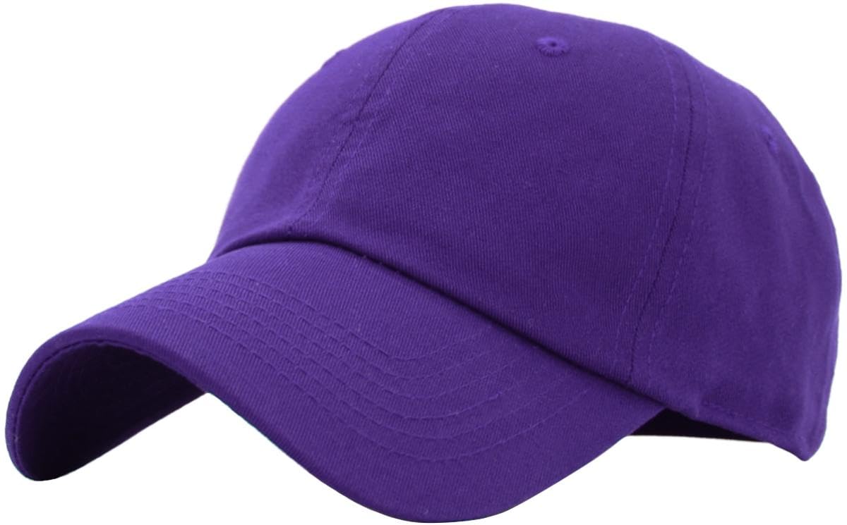 KBETHOS Classic Unisex Cotton Adjustable Low Crown Baseball Cap – Plain Dad Hat