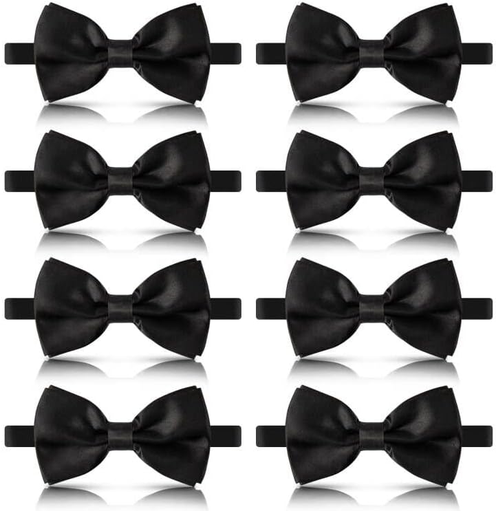 Unoutur bow ties for men, Pre-tied Men's Bow Ties Adjustable Satin Bow Tie for any Age
