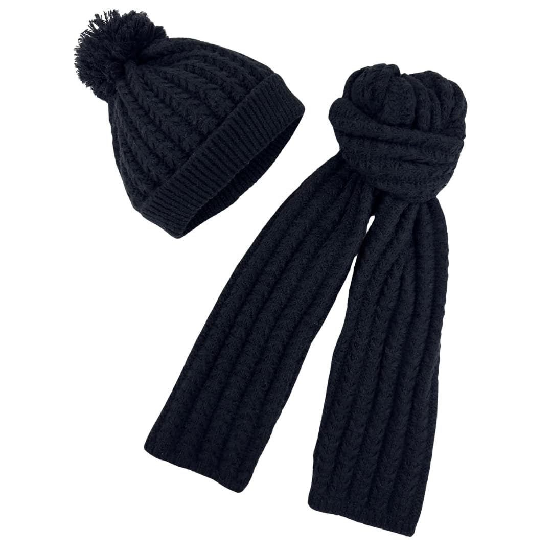 Humble Hilo Basic Knitted Scarf Large Neck for Women or Men Knit Winter