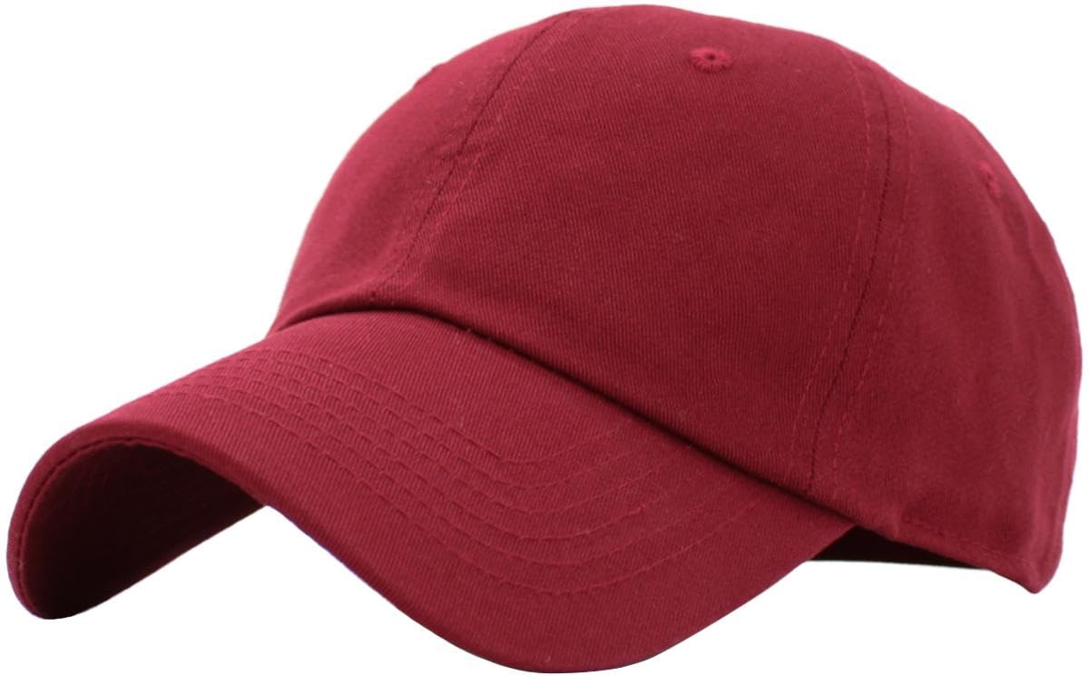 KBETHOS Classic Unisex Cotton Adjustable Low Crown Baseball Cap – Plain Dad Hat