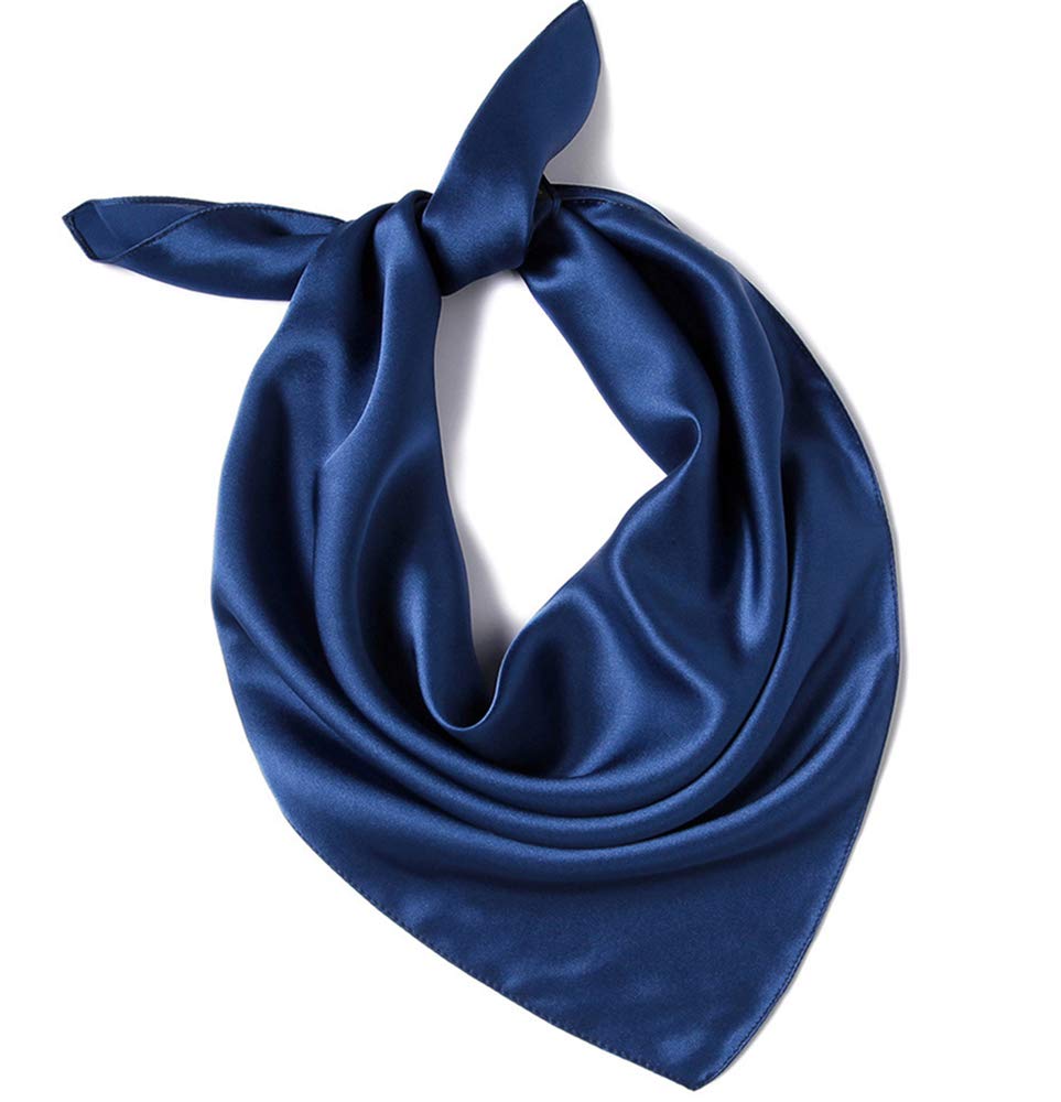 ANDANTINO 100% Mulberry Silk Scarf -21” Square Neckerchief with Gift Packed
