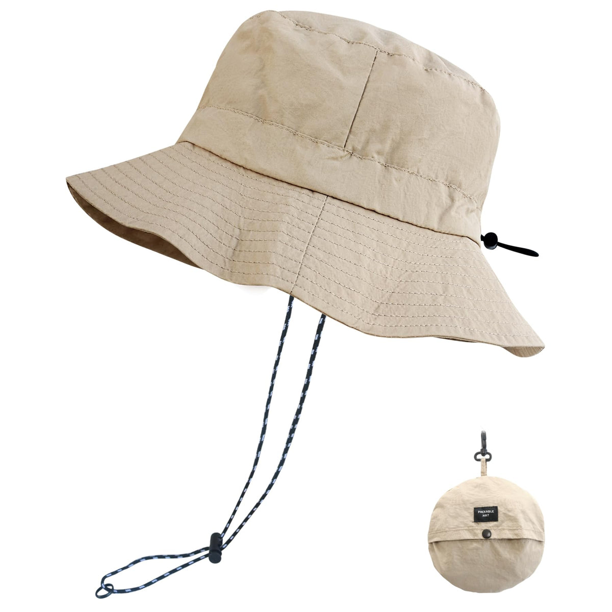 PFFY Packable Sun Bucket Hat for Men Women Outdoor UV Protection Sun Hats