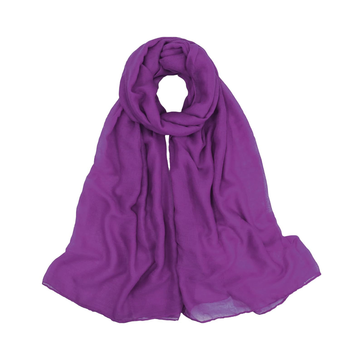 vimate Lightweight Scarf for Women Fashion Head Cover Hijab Cotton Voile Scarf Shawl Wrap for Spring Fall Winter Season