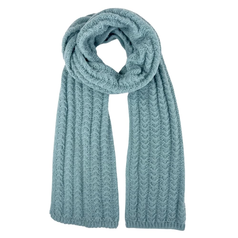 Humble Hilo Basic Knitted Scarf Large Neck for Women or Men Knit Winter