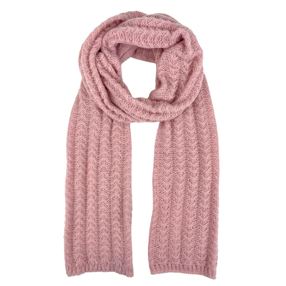 Humble Hilo Basic Knitted Scarf Large Neck for Women or Men Knit Winter