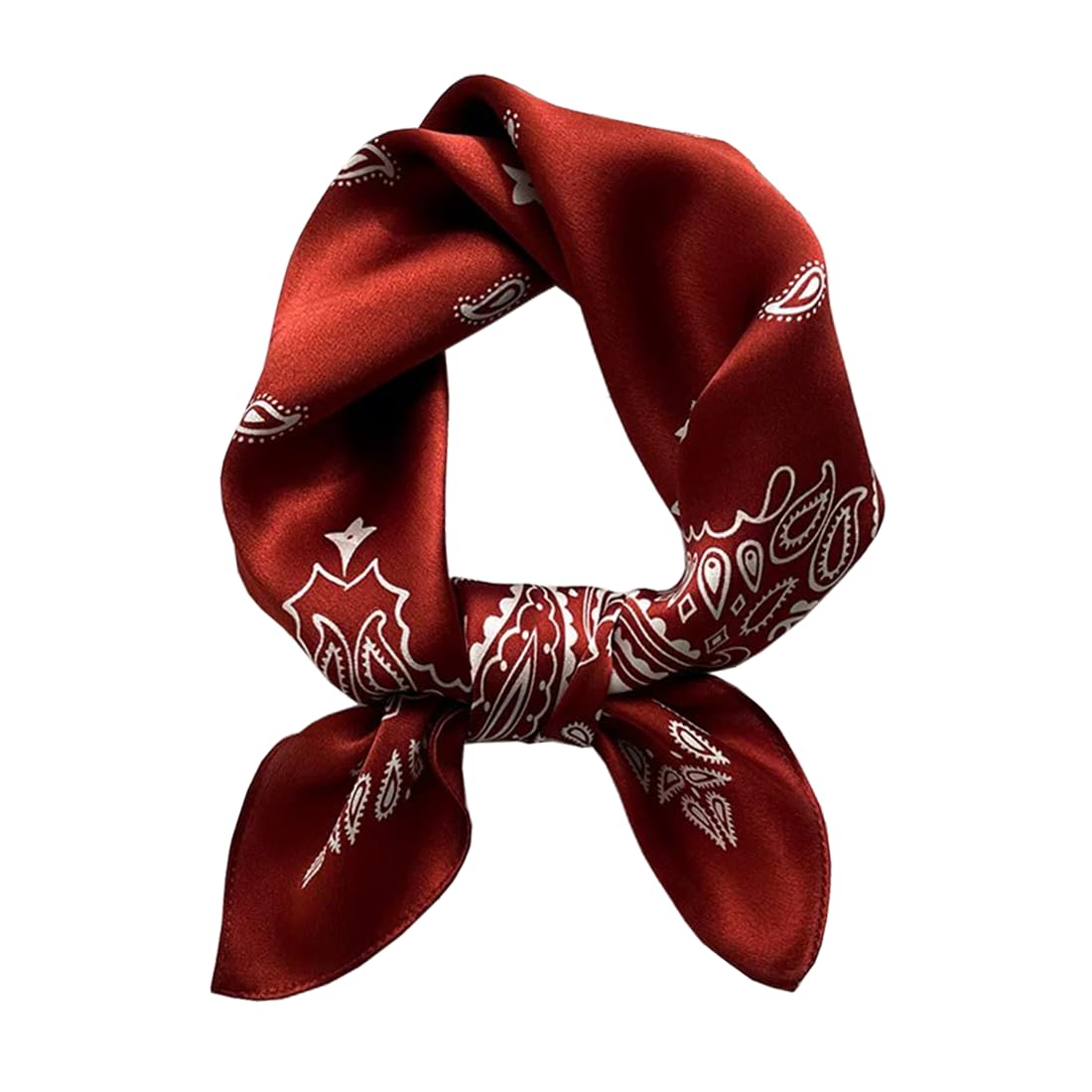 ANDANTINO 100% Mulberry Silk Scarf -21” Square Neckerchief with Gift Packed