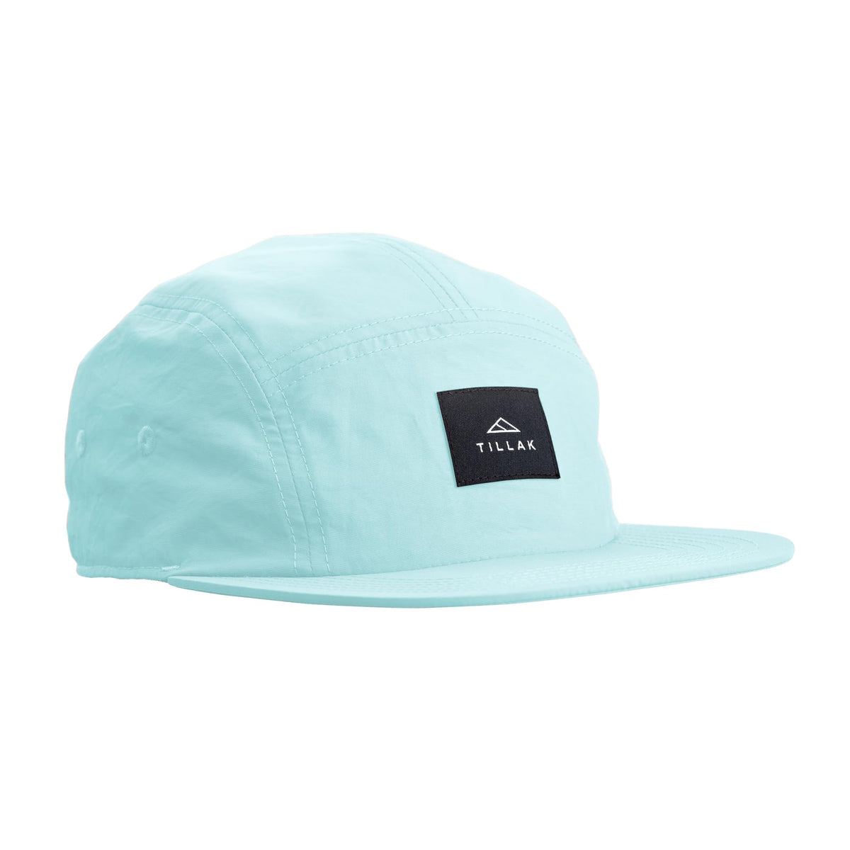 Tillak Wallowa Camp Hat, Lightweight Nylon 5 Panel Cap with Snap Closure