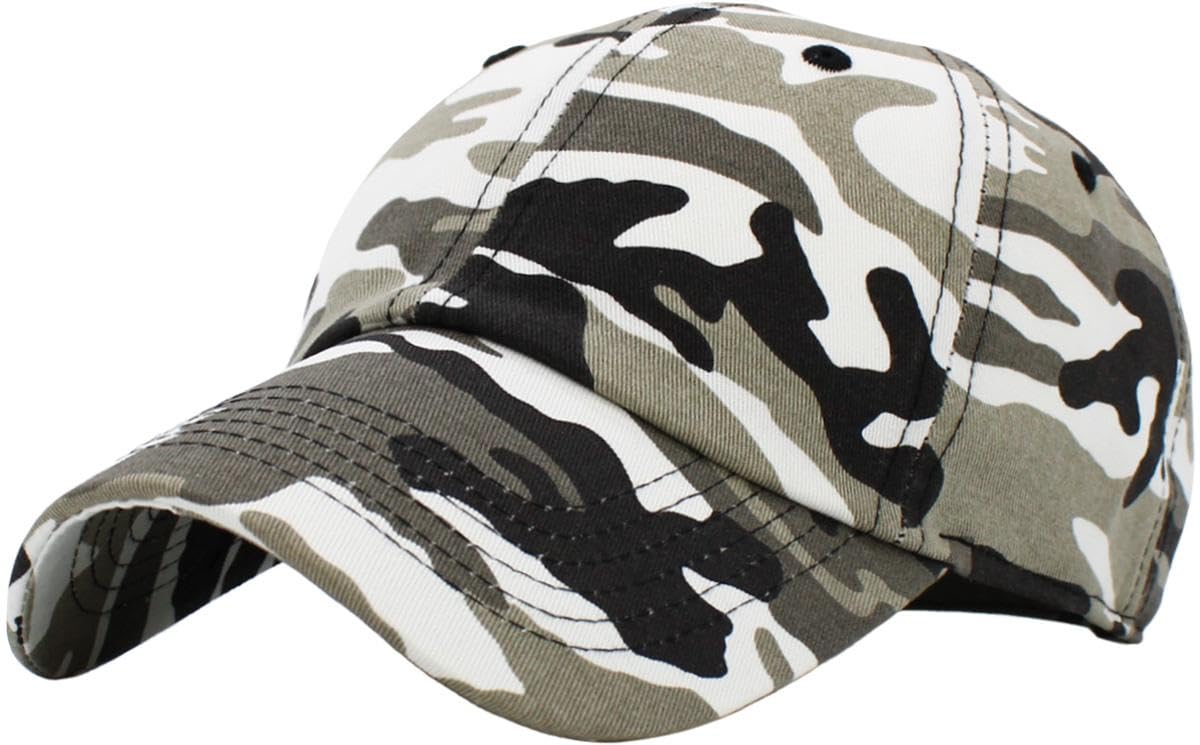 KBETHOS Classic Unisex Cotton Adjustable Low Crown Baseball Cap – Plain Dad Hat