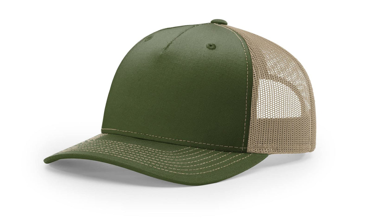 Richardson 112 Trucker Hat - 5 Panel Premium Adjustable Snapback Hat - Structured Richardson Blank Caps