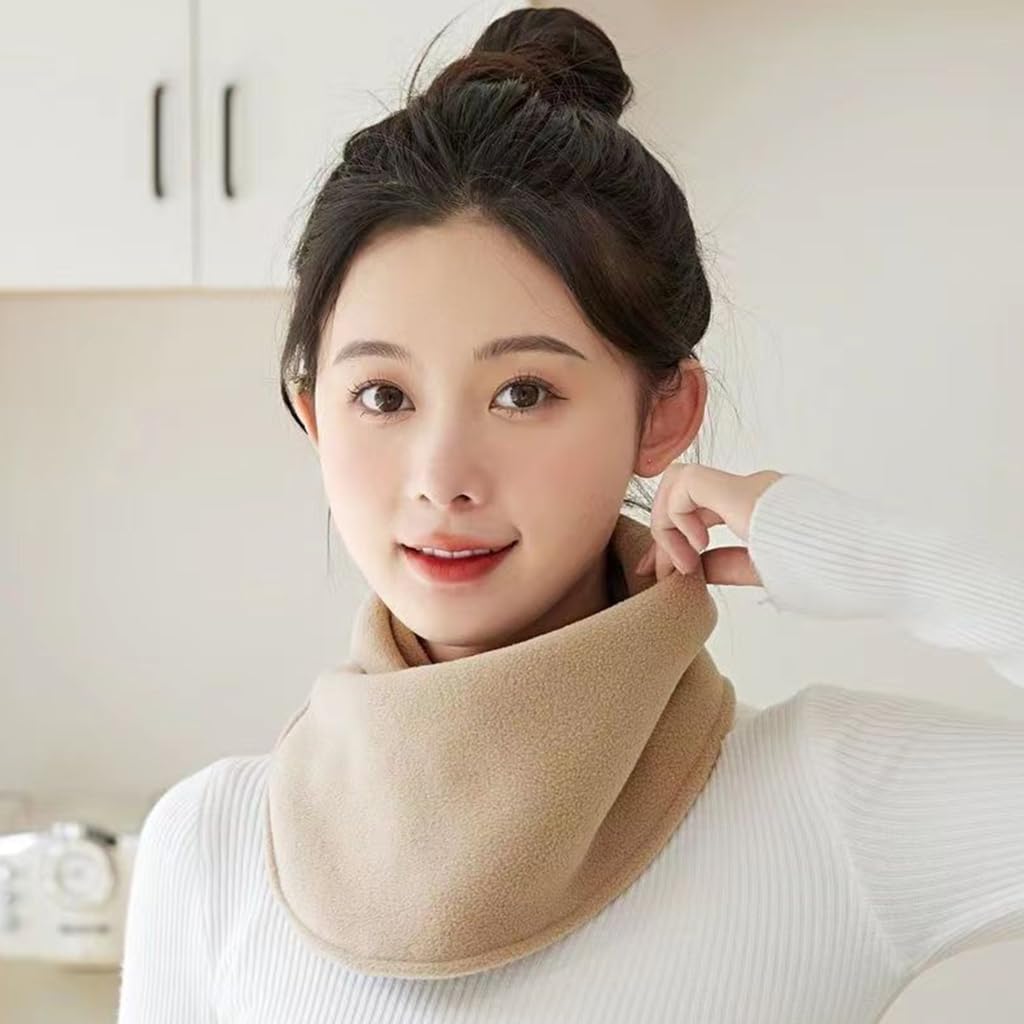 Winter Scarf for Men Woman Fleece Thick Bandana Knitted Warm Scarf Women Neck Warmer Thick Handkerchief Ski