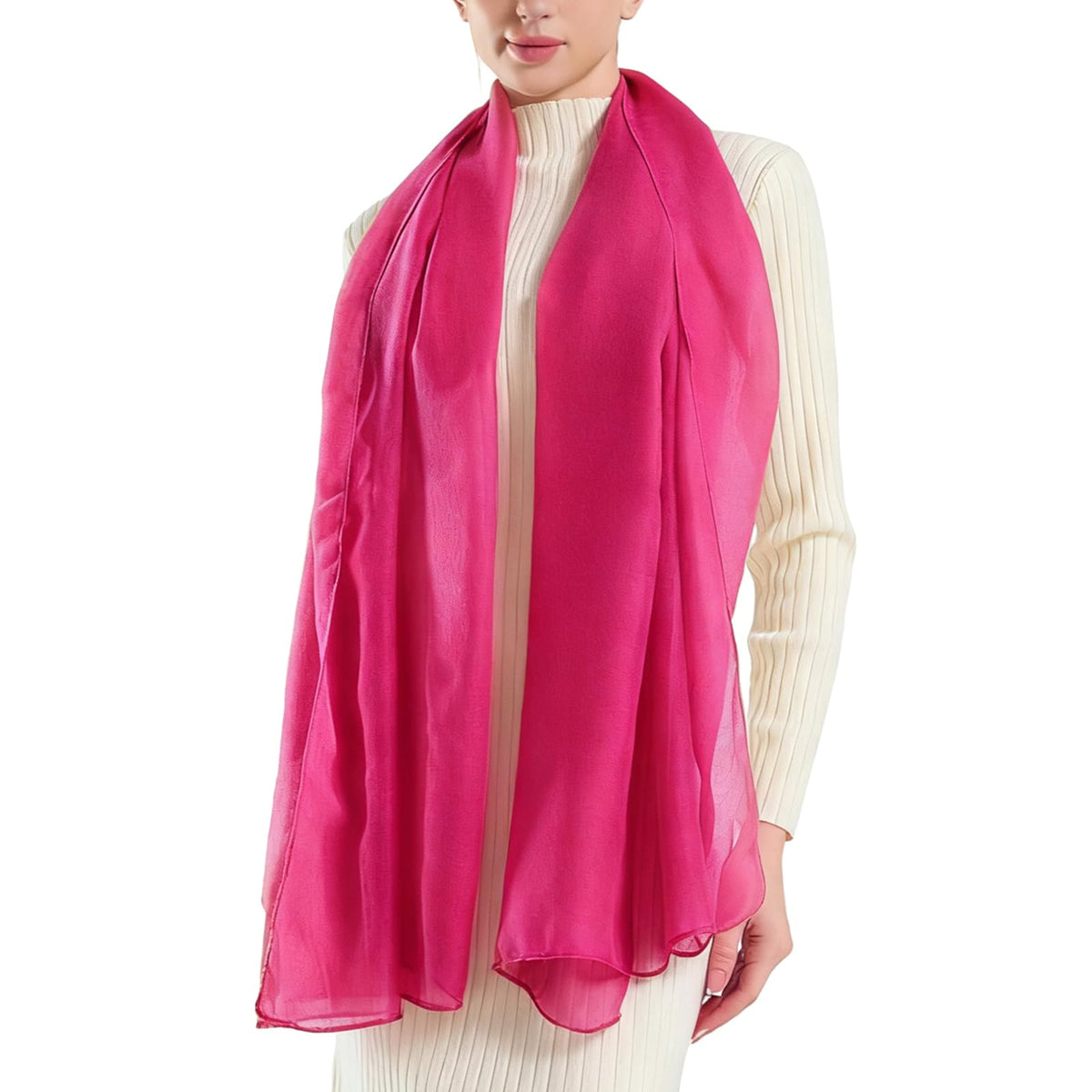 vimate Lightweight Scarf for Women Fashion Head Cover Hijab Cotton Voile Scarf Shawl Wrap for Spring Fall Winter Season
