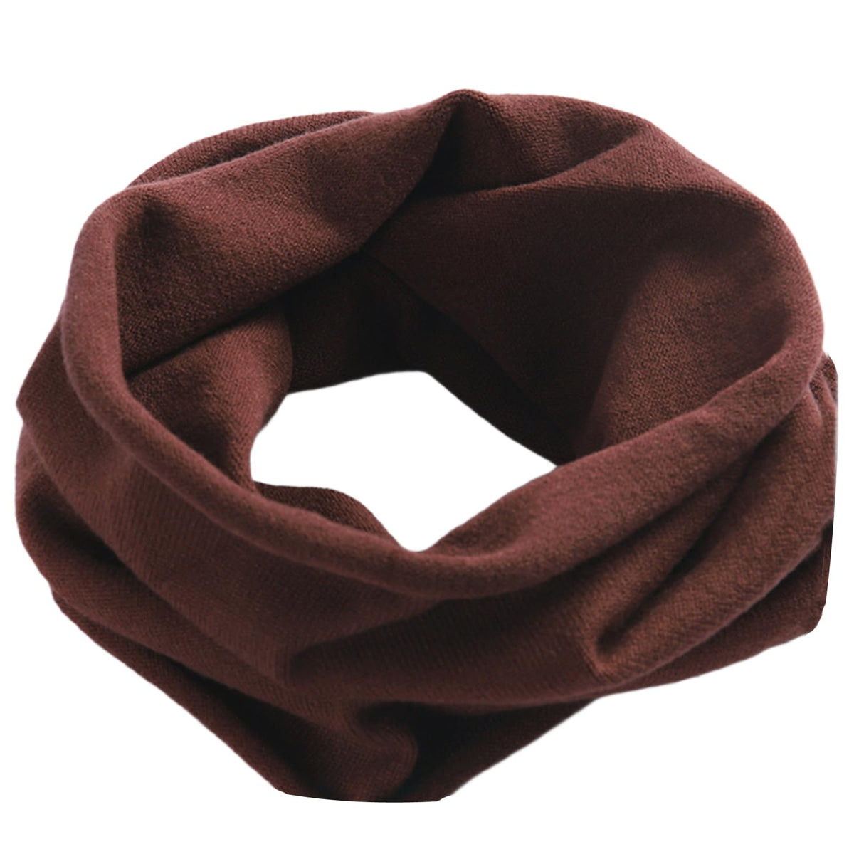 Cashmere Knitted Loop Scarf Warmer Cold Weather Neck Gaiter Soft Chunky Scarf for Men and Women