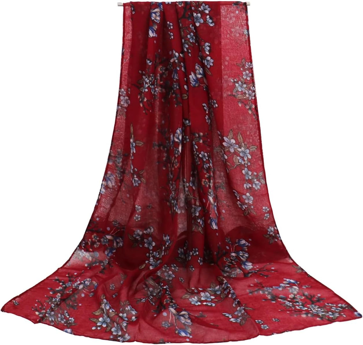 vimate Lightweight Scarf for Women Fashion Head Cover Hijab Cotton Voile Scarf Shawl Wrap for Spring Fall Winter Season