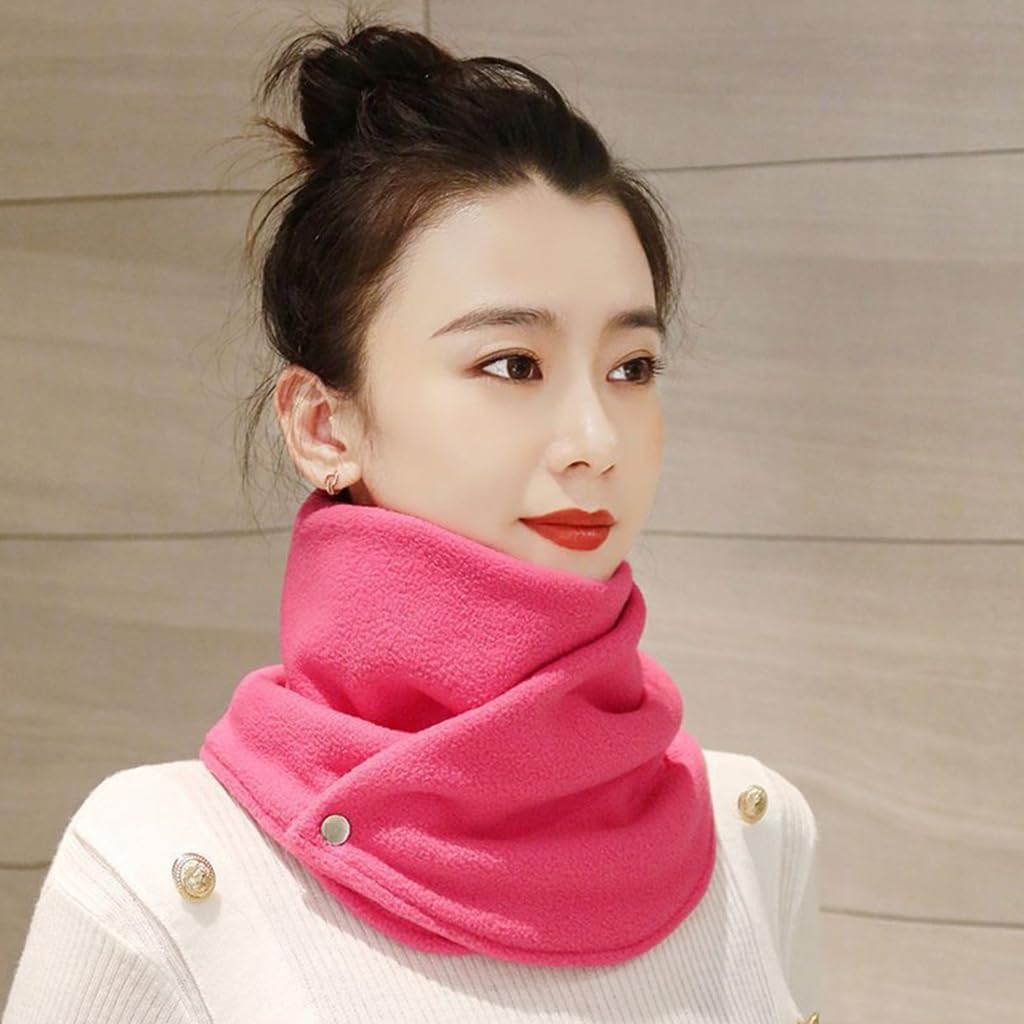 Winter Scarf for Men Woman Fleece Thick Bandana Knitted Warm Scarf Women Neck Warmer Thick Handkerchief Ski