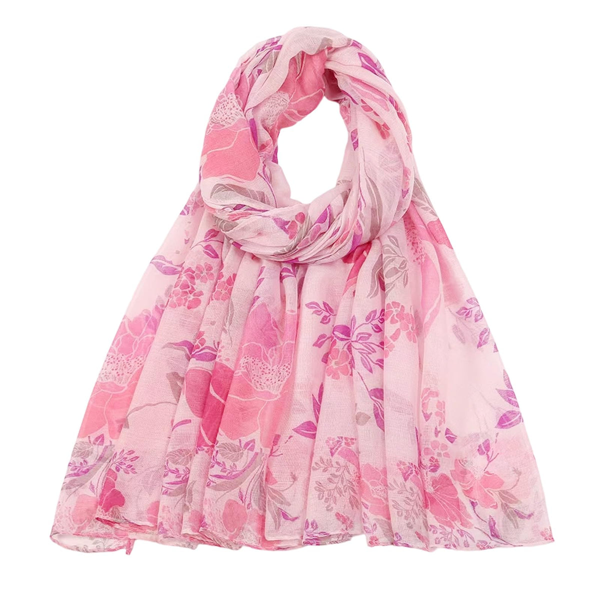 vimate Lightweight Scarf for Women Fashion Head Cover Hijab Cotton Voile Scarf Shawl Wrap for Spring Fall Winter Season