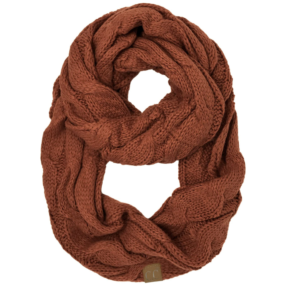 C.C CC Winter Soft Matching Unisex Chunky Knit Cowl Loop Infinity Scarf