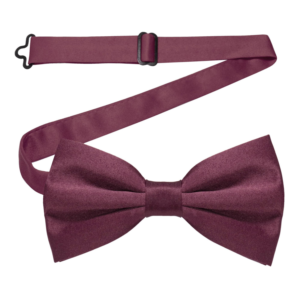 JEMYGINS Solid Color Pre-tied Bow Tie Adjustable Bowtie for Men