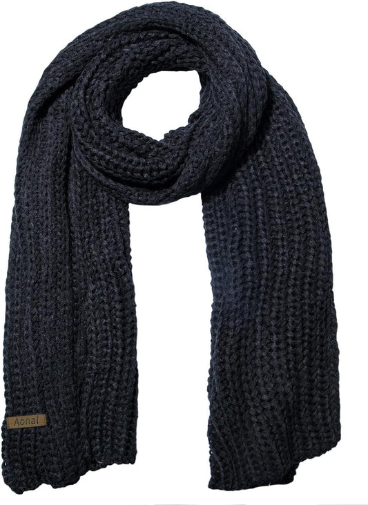 Aonal Winter Scarf for Women Men, Thick Warm Blanket Chunky Scarves