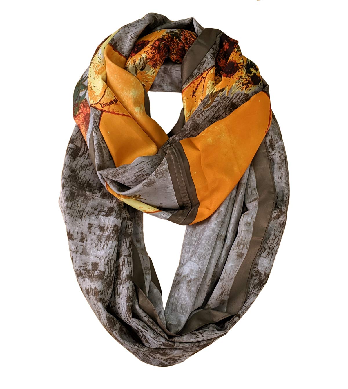 Scarfand's Mixed Colors Oil Paint Versatile Lightweight Fashion Infinity Scarves Head Wrap