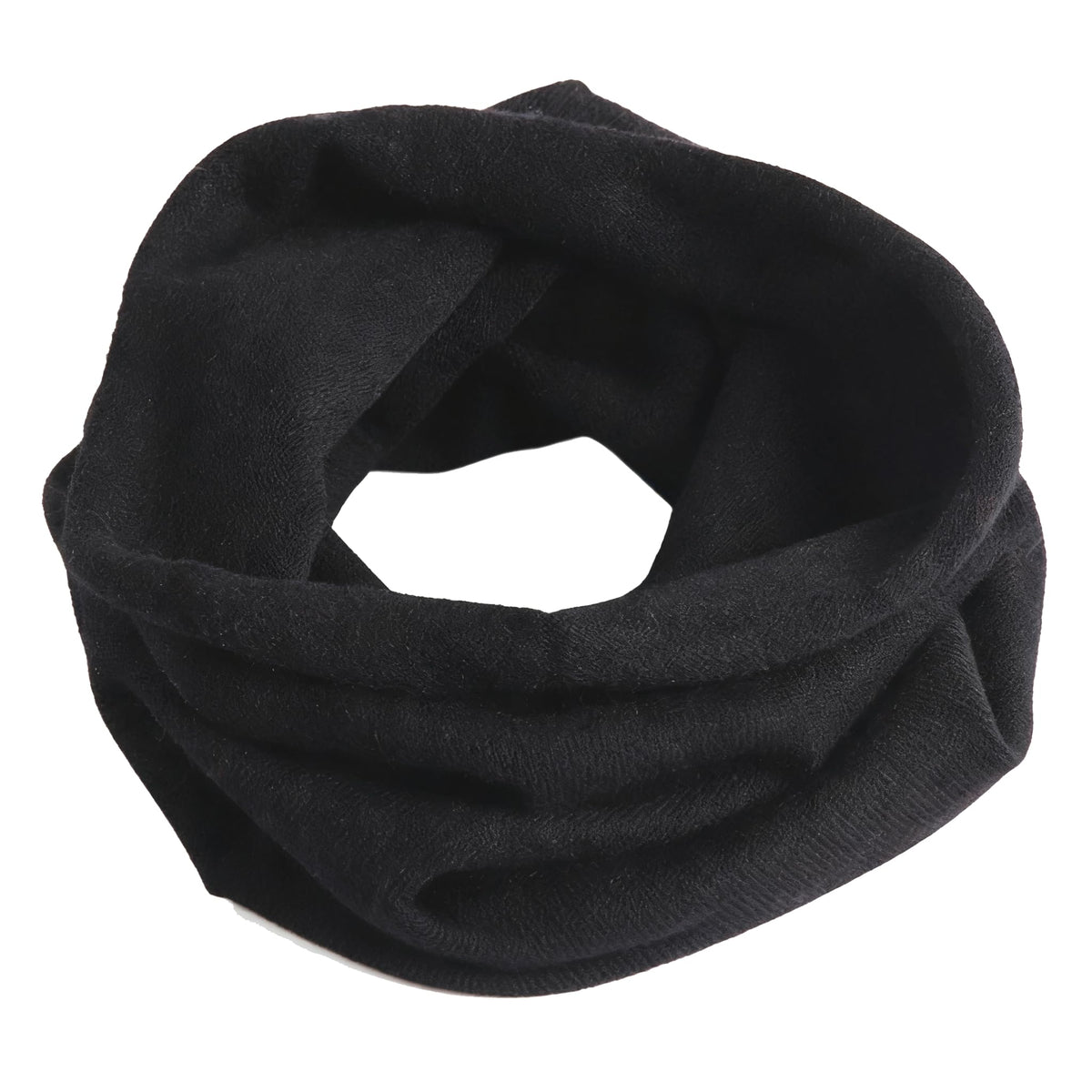 Cashmere Knitted Loop Scarf Warmer Cold Weather Neck Gaiter Soft Chunky Scarf for Men and Women