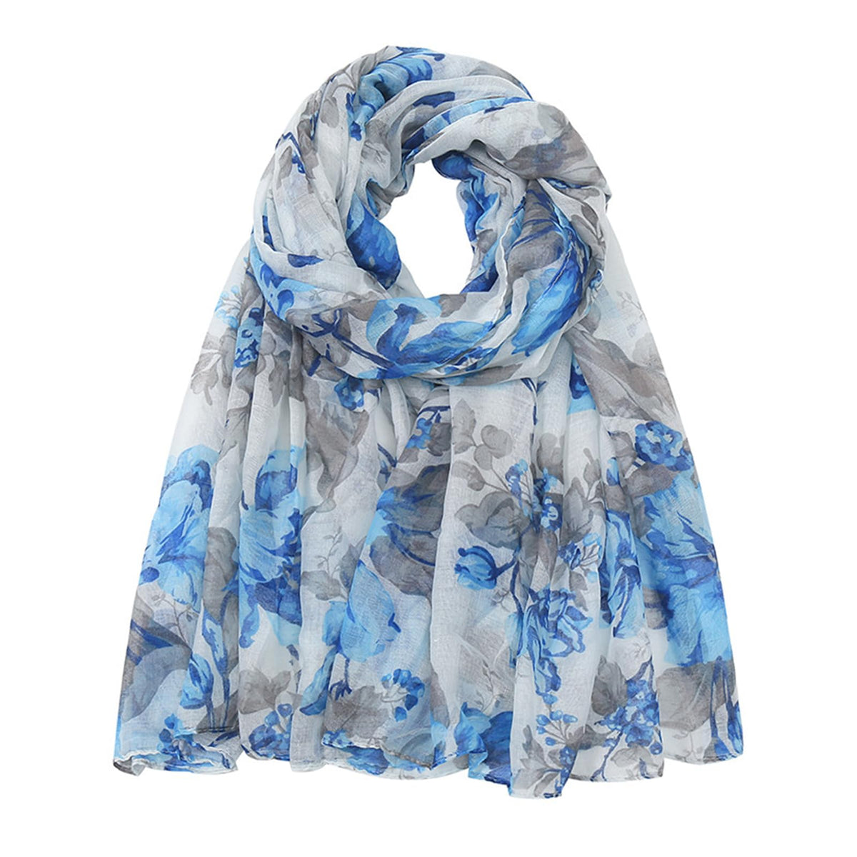 vimate Lightweight Scarf for Women Fashion Head Cover Hijab Cotton Voile Scarf Shawl Wrap for Spring Fall Winter Season