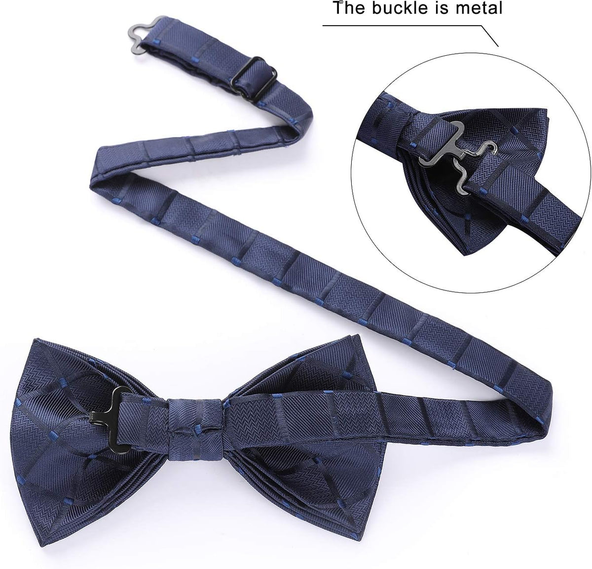 HISDERN 3/6 Pack Bow Tie Adjustable Paisley Plaid Dot Pre-Tie Bowties Classic Formal Bow Ties for Men Tuxedo Wedding