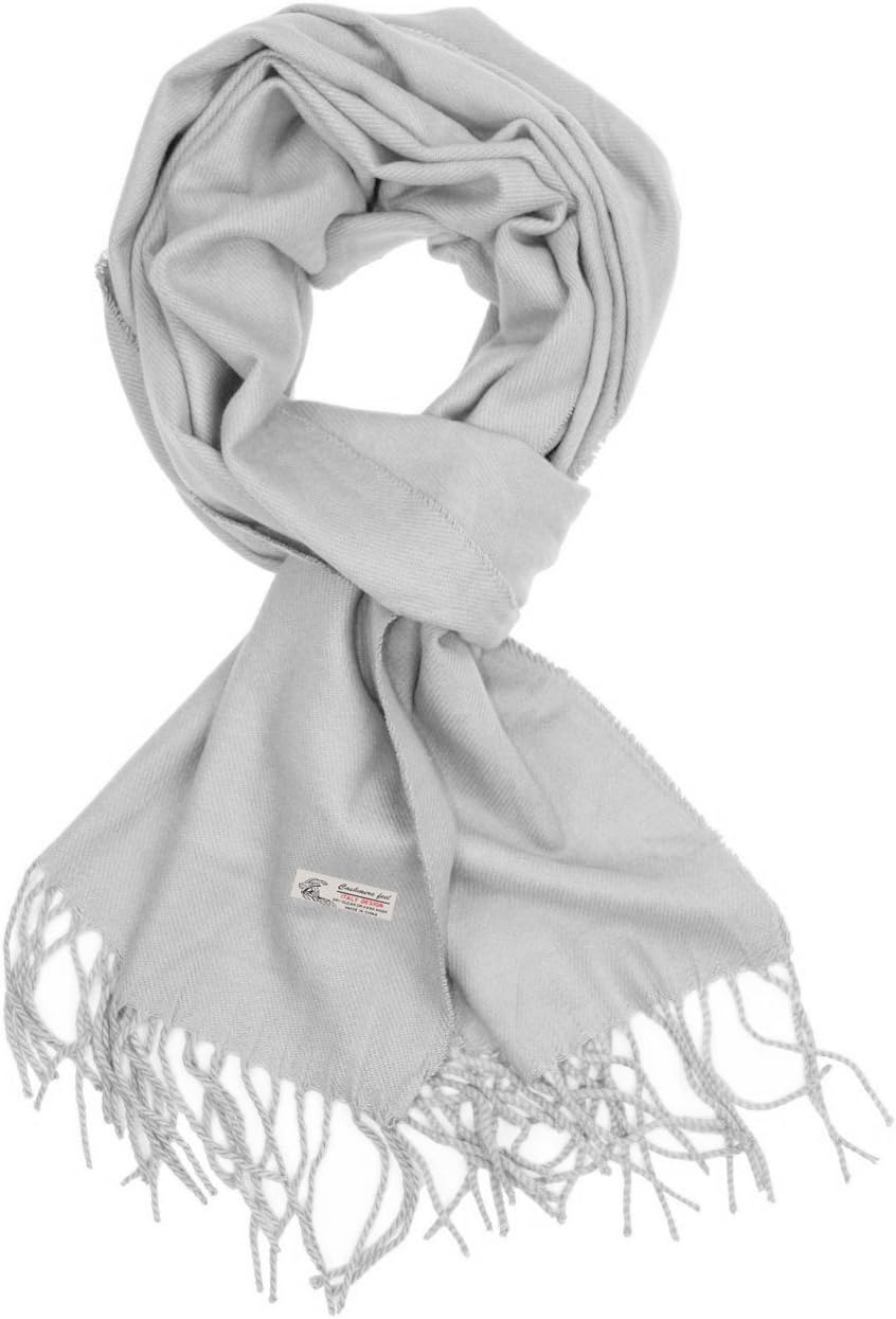 TZ Promise Unisex Winter Scarf Solid Color Cashmere Feel Long Warm