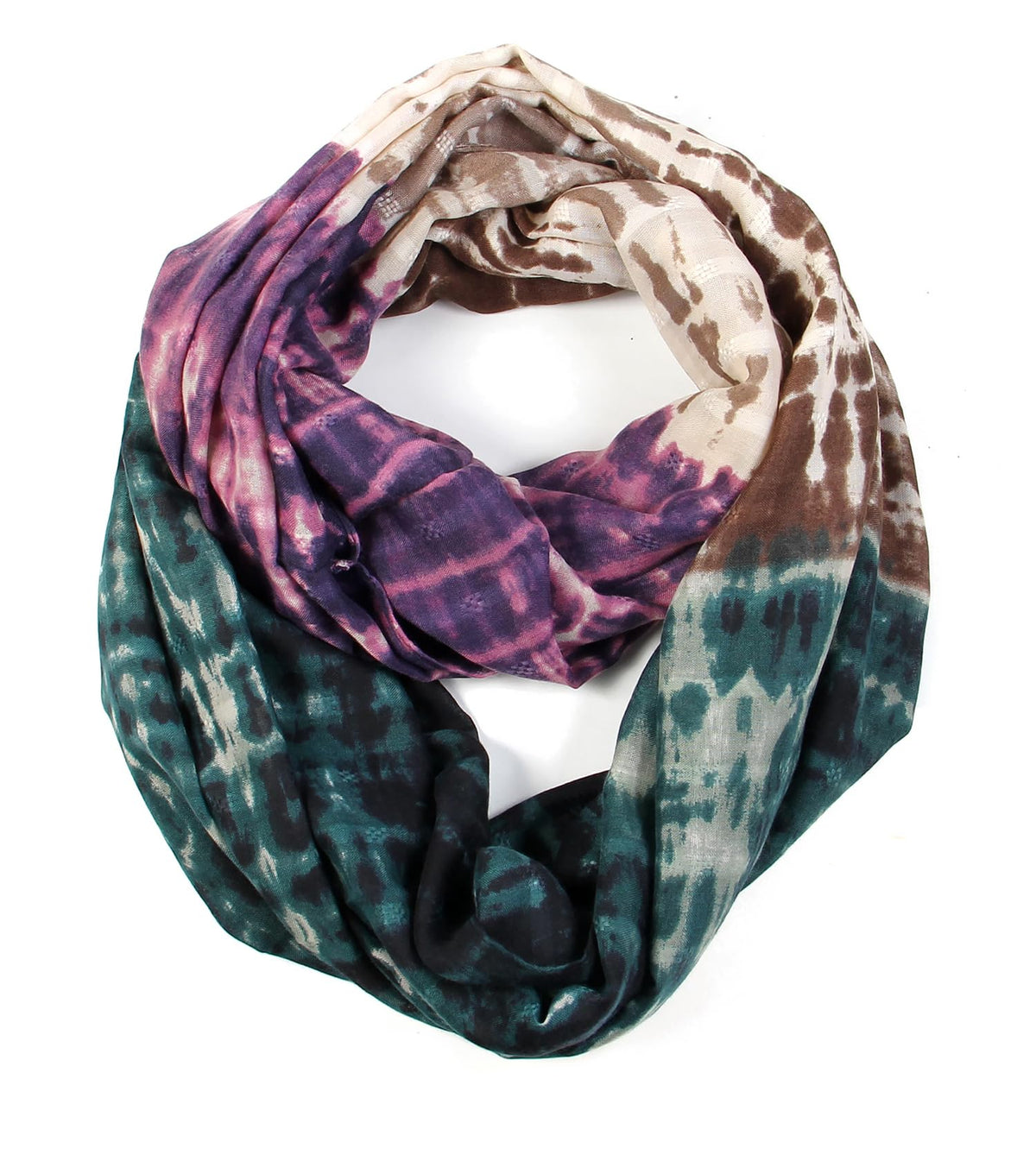 Scarfand's Mixed Colors Oil Paint Versatile Lightweight Fashion Infinity Scarves Head Wrap
