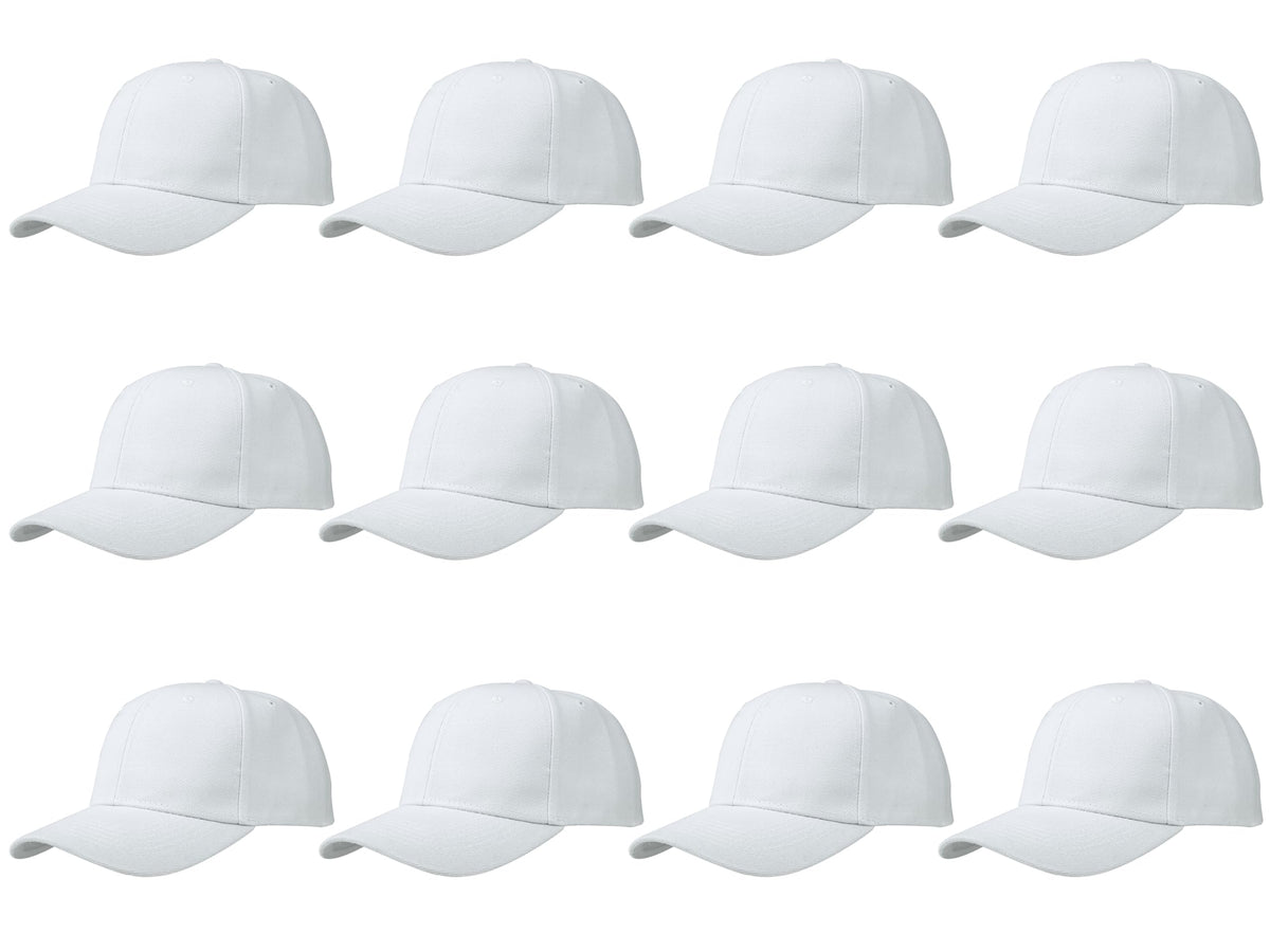 Gelante Plain Blank Baseball Caps Adjustable Back Strap Wholesale LOT 12 PC'S