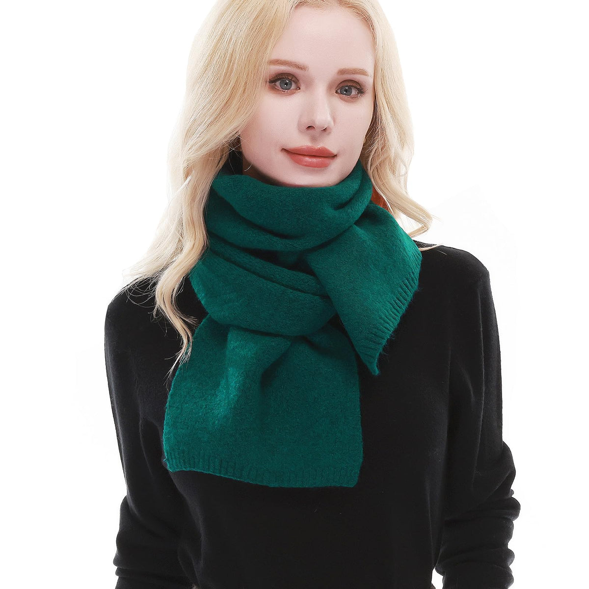 RIIQIICHY Scarf for Women Knit Scarves Winter Warm Scarf for Cold Weather