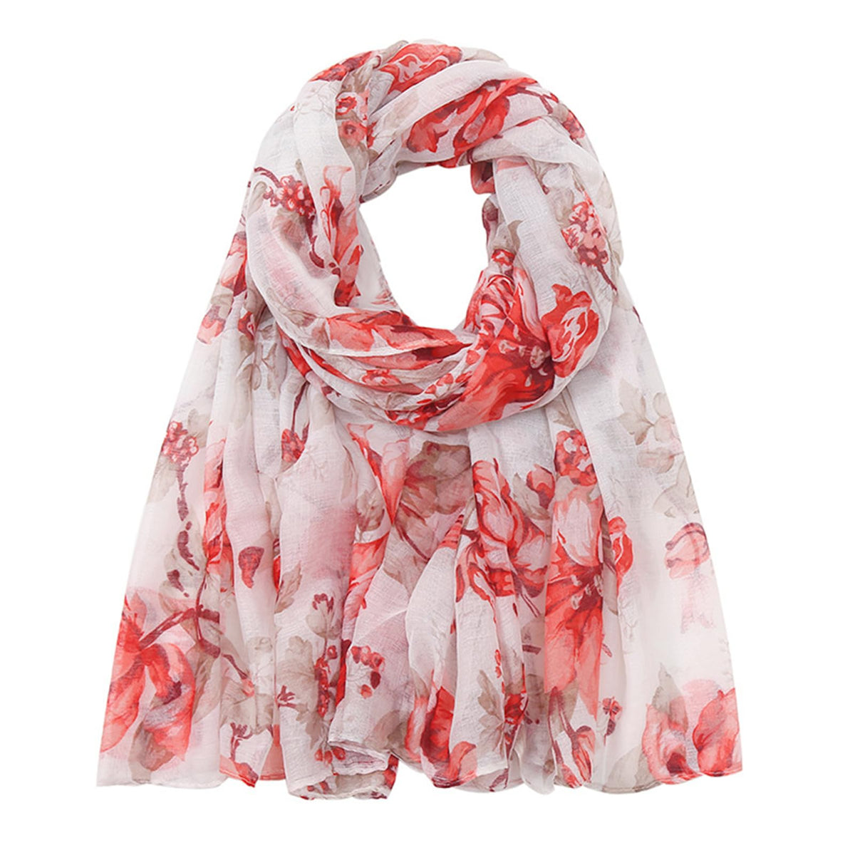 vimate Lightweight Scarf for Women Fashion Head Cover Hijab Cotton Voile Scarf Shawl Wrap for Spring Fall Winter Season