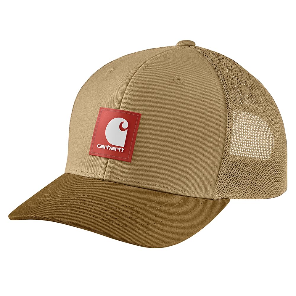 Carhartt Men's Rugged Flex Twill Mesh-Back Logo Patch Cap