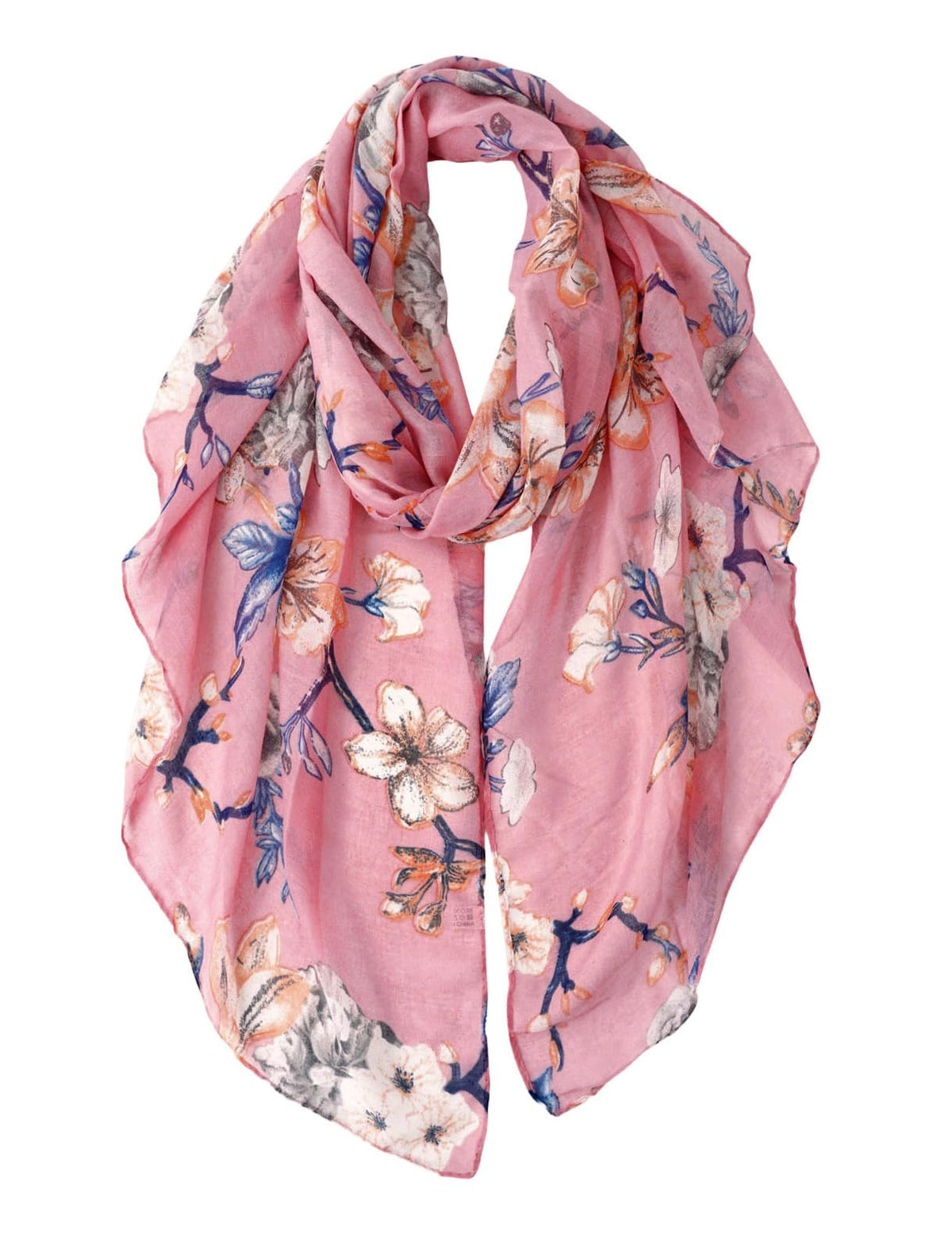 GERINLY Lightweight Scarves Fashion Print Cotton Feel Scarf for Women Shawl