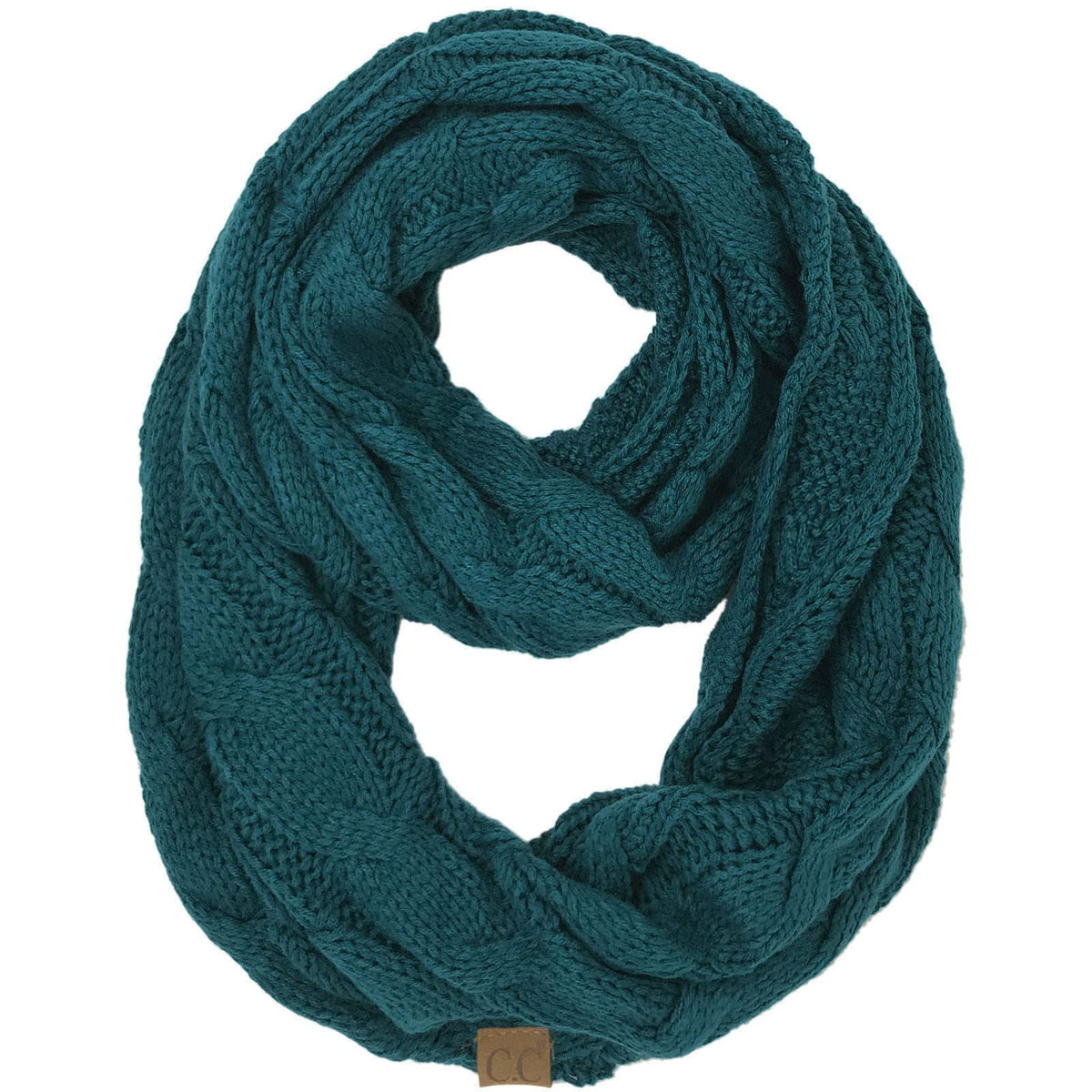 C.C CC Winter Soft Matching Unisex Chunky Knit Cowl Loop Infinity Scarf