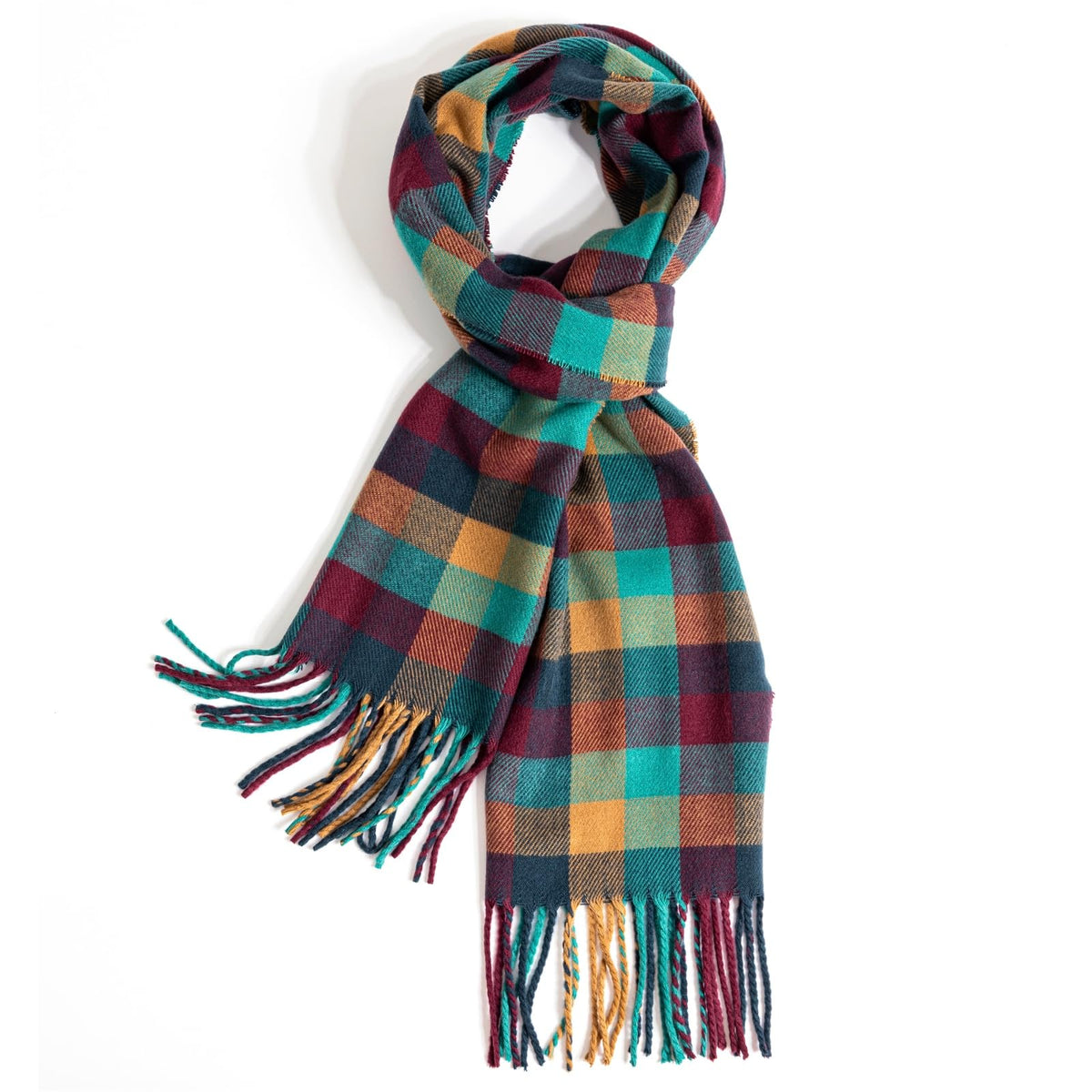 TUSHUSTY Scarf for Women Men Winter Plaid Soft Warm Neck Wrap