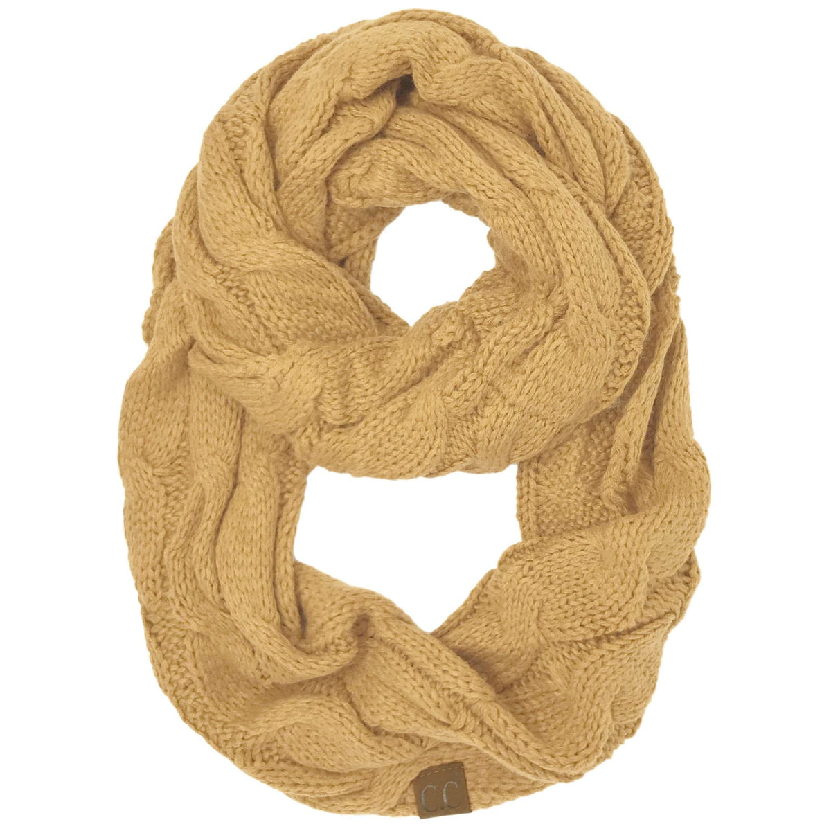 C.C CC Winter Soft Matching Unisex Chunky Knit Cowl Loop Infinity Scarf