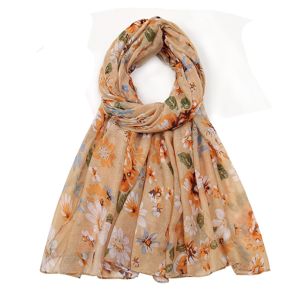 vimate Lightweight Scarf for Women Fashion Head Cover Hijab Cotton Voile Scarf Shawl Wrap for Spring Fall Winter Season