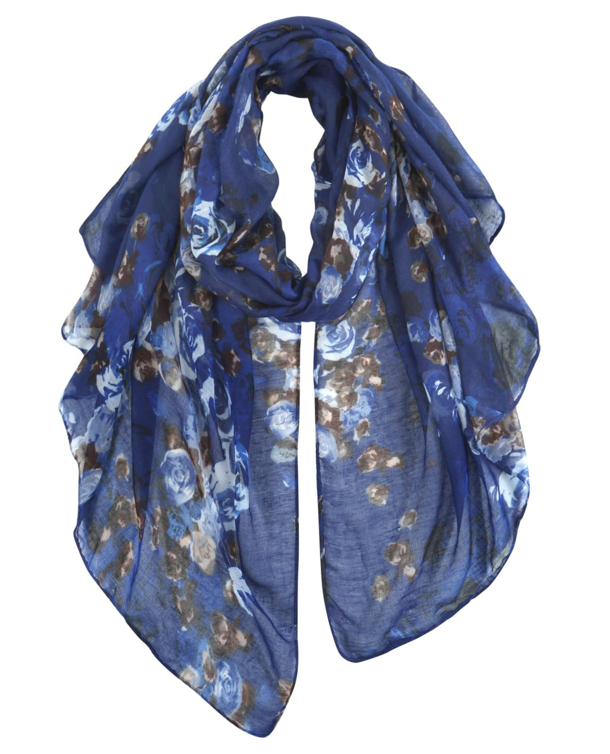 GERINLY Lightweight Scarves Fashion Print Cotton Feel Scarf for Women Shawl