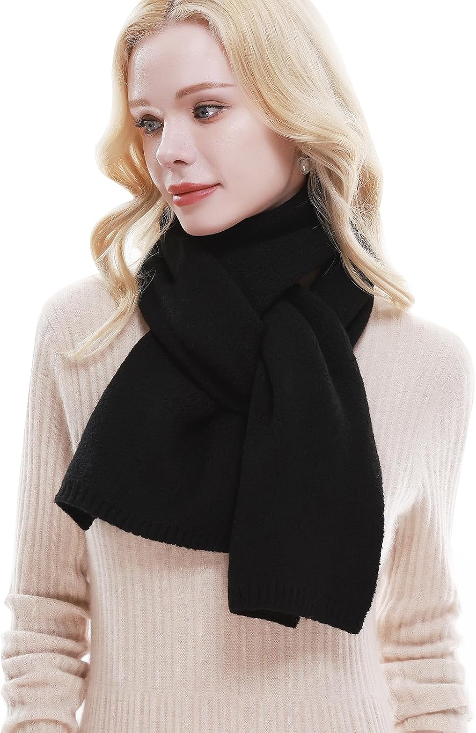 RIIQIICHY Scarf for Women Knit Scarves Winter Warm Scarf for Cold Weather