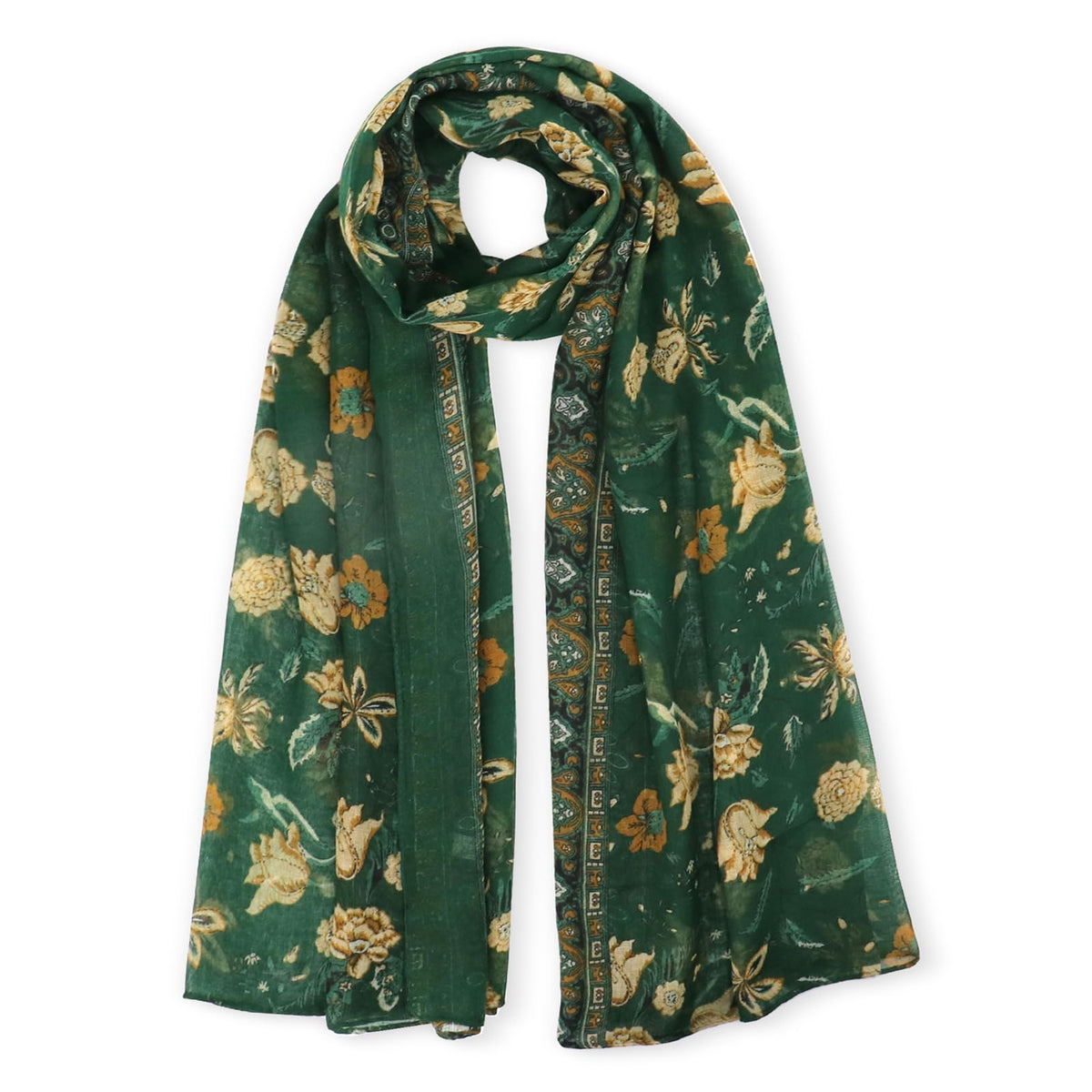 vimate Lightweight Scarf for Women Fashion Head Cover Hijab Cotton Voile Scarf Shawl Wrap for Spring Fall Winter Season
