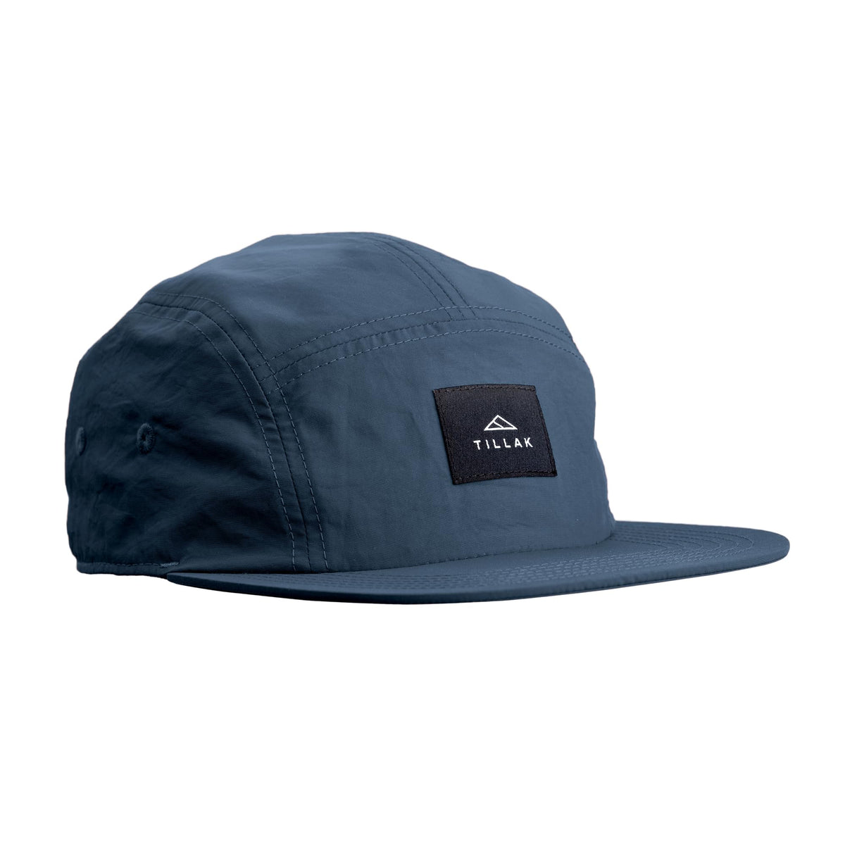 Tillak Wallowa Camp Hat, Lightweight Nylon 5 Panel Cap with Snap Closure