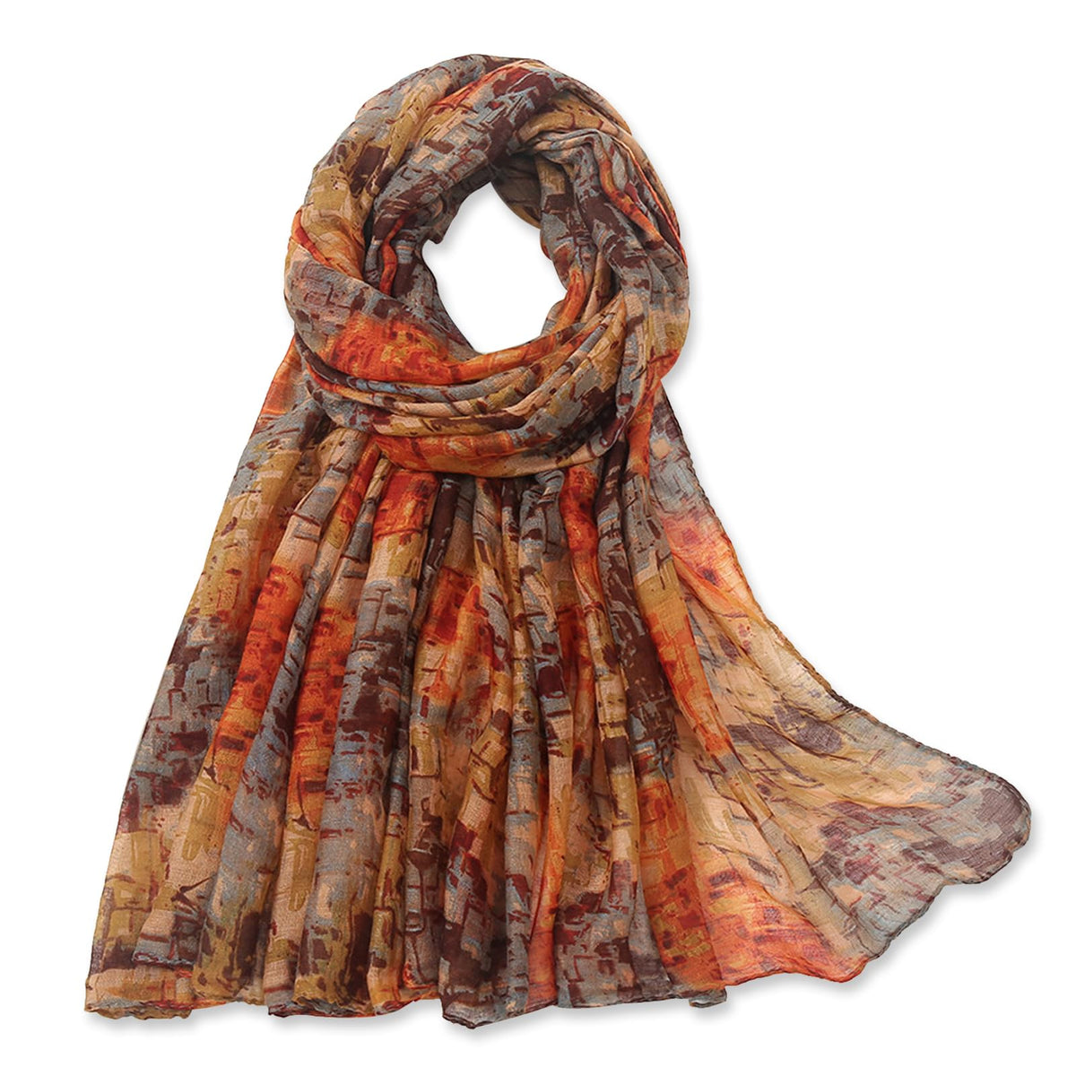 vimate Lightweight Scarf for Women Fashion Head Cover Hijab Cotton Voile Scarf Shawl Wrap for Spring Fall Winter Season